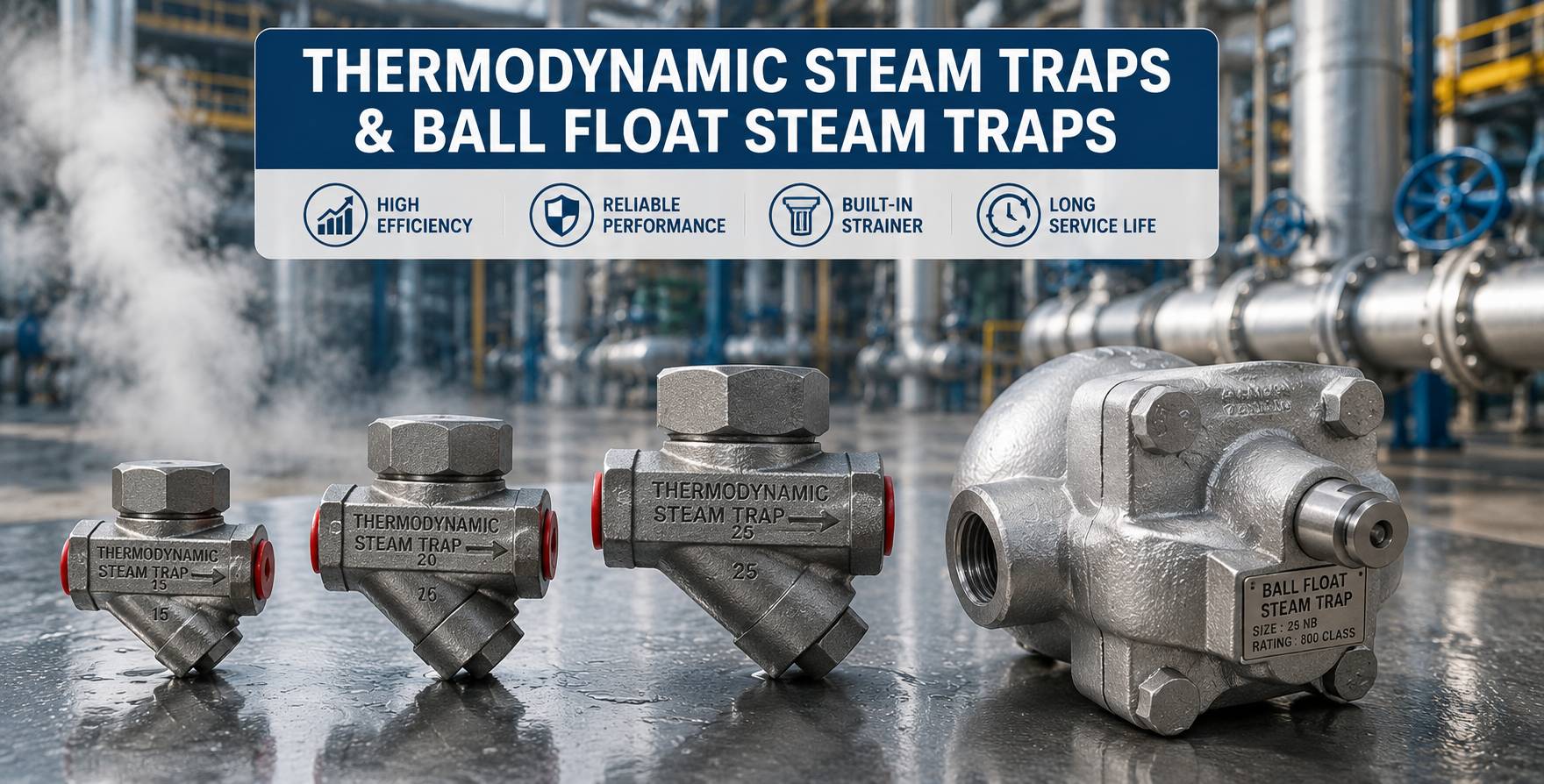 Thermodynamic Steam Traps & Ball Float Steam Traps